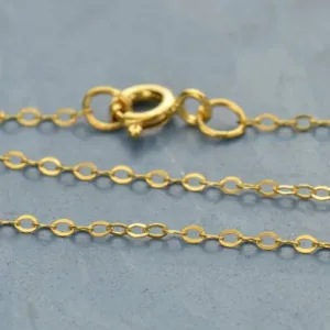 14K Gold Filled Chain - 16 Inch Delicate Cable Cha