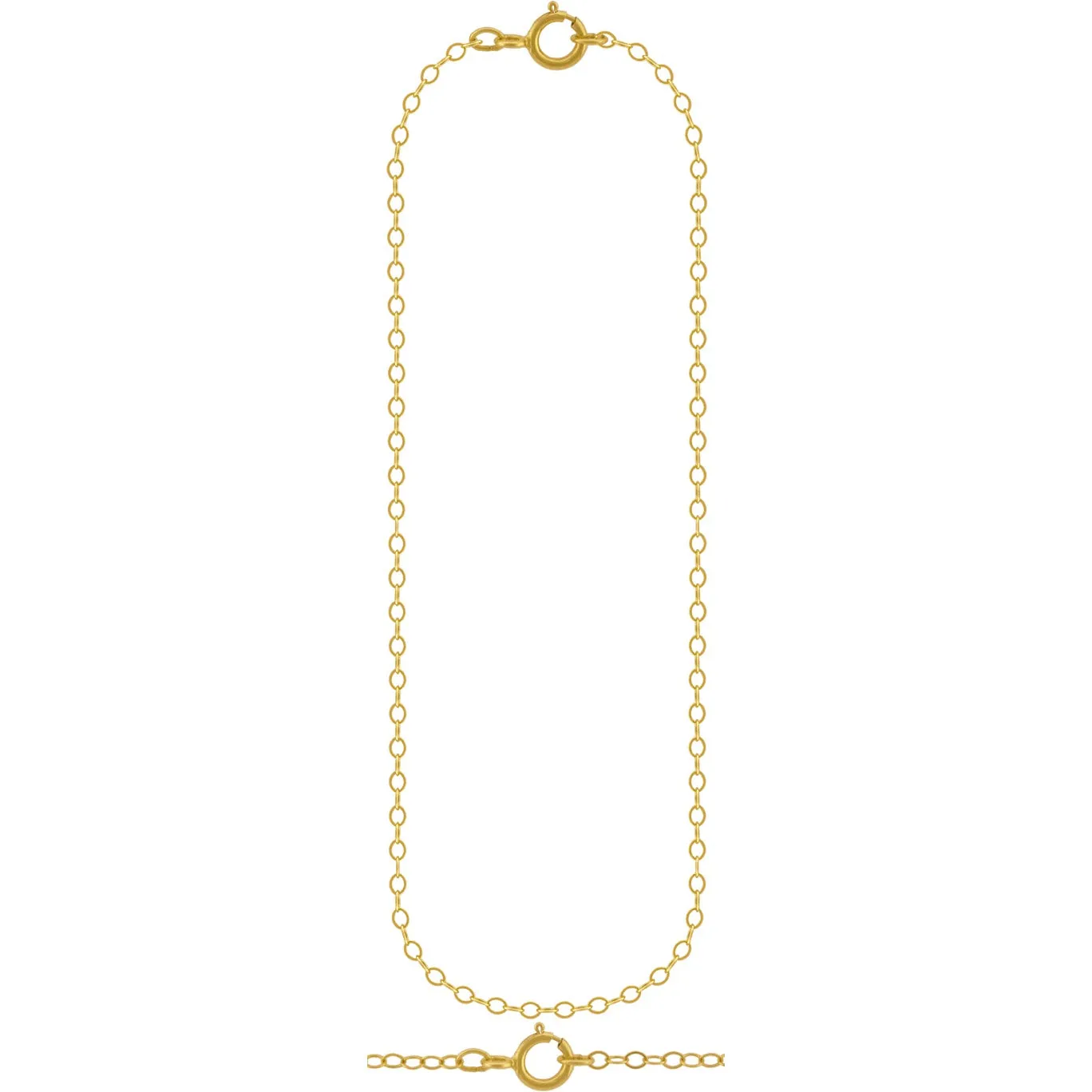 14K Gold Filled Chain - 16 Inch Delicate Cable Cha