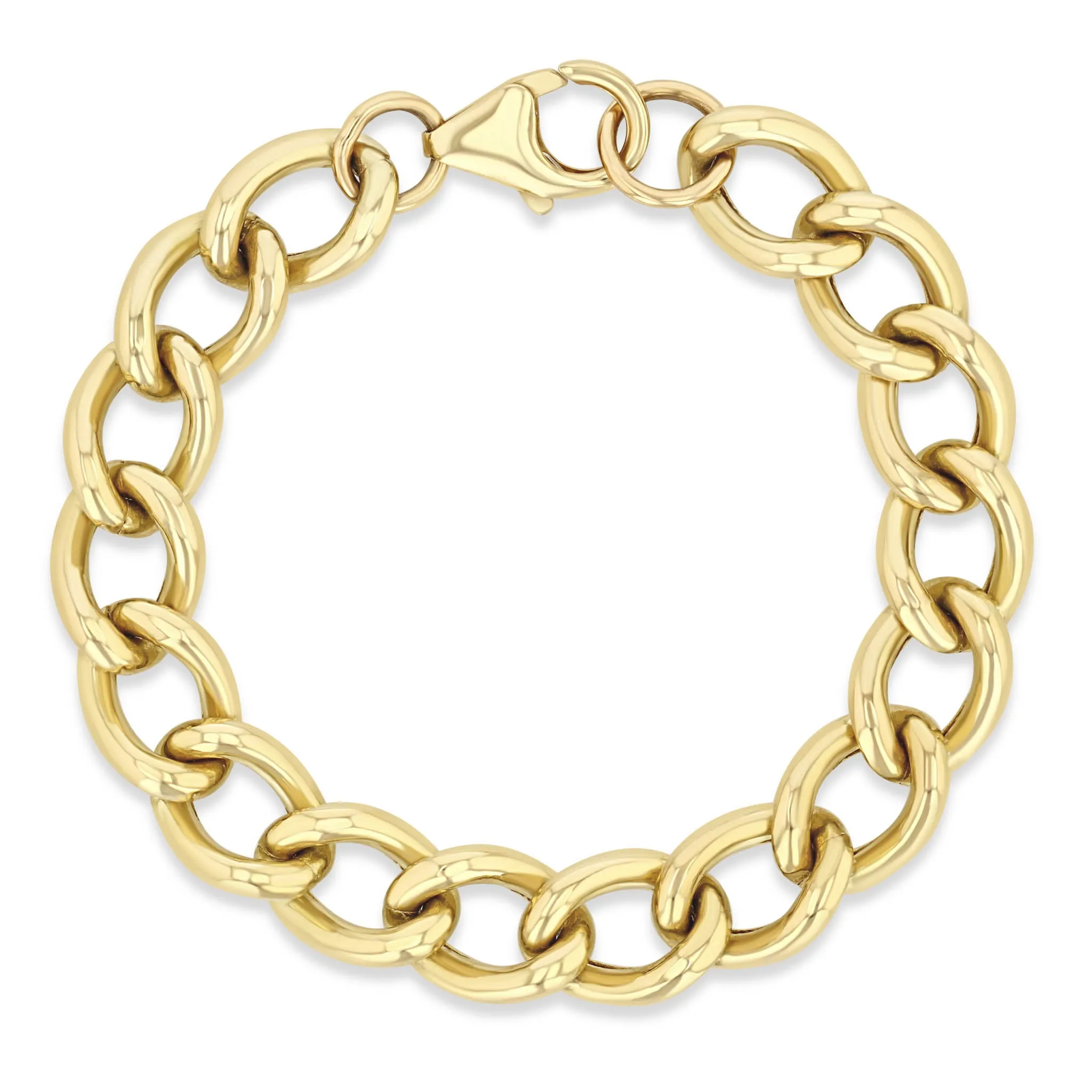 14k XXL Open Link Curb Chain Bracelet