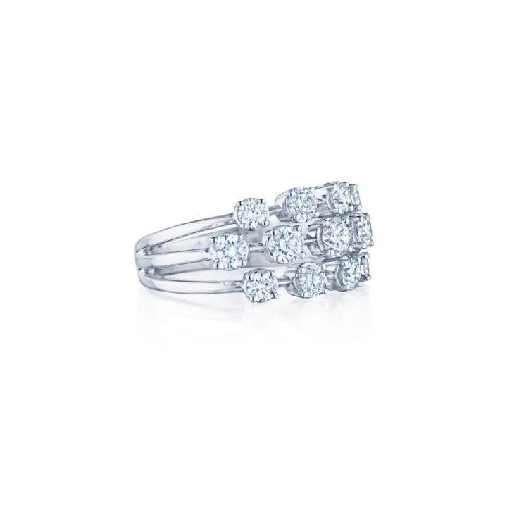 3-Row Ring with 1.32ctw Diamonds