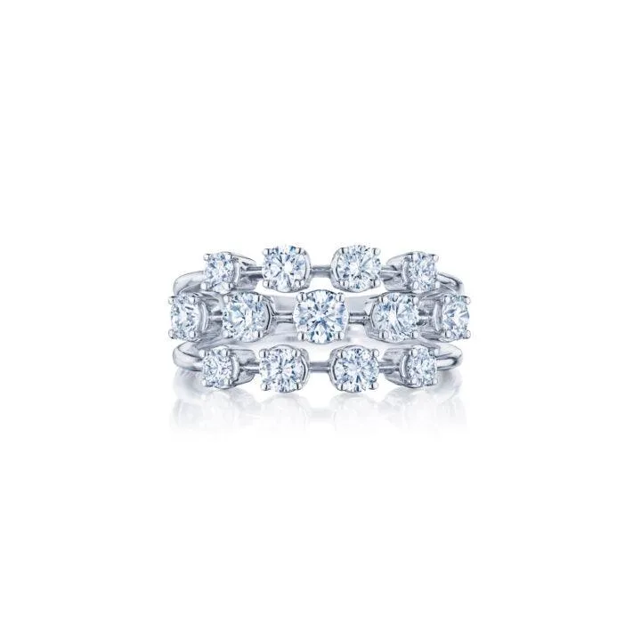 3-Row Ring with 1.32ctw Diamonds