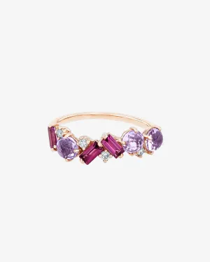 Amalfi Blend Purple Mix Half Band