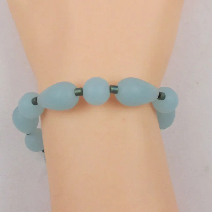 Aqua [Seafoam Blue] Sea Glass Bracelet