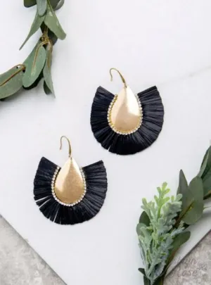 Black Stop and Stare Earrings