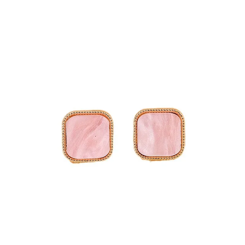 Chic Five Leaf Grass Korean Earrings - Vienna Verve Collection