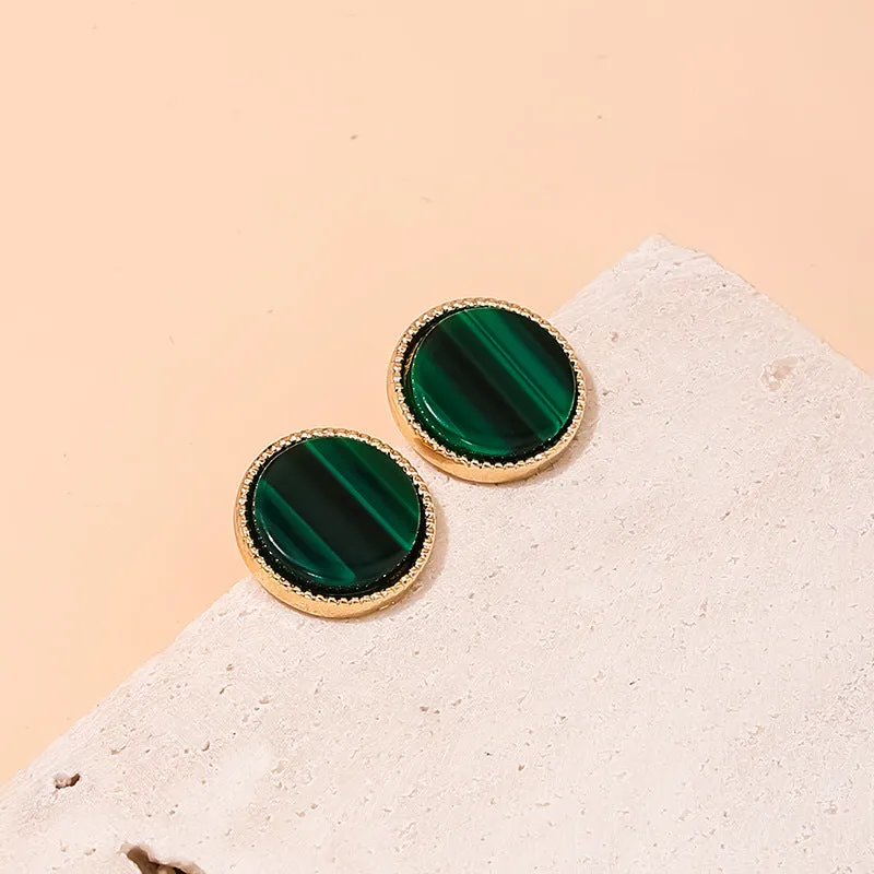 Chic Five Leaf Grass Korean Earrings - Vienna Verve Collection