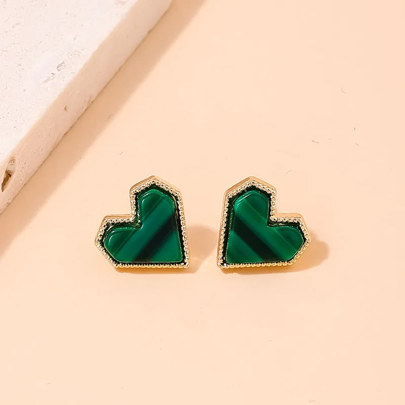 Chic Five Leaf Grass Korean Earrings - Vienna Verve Collection