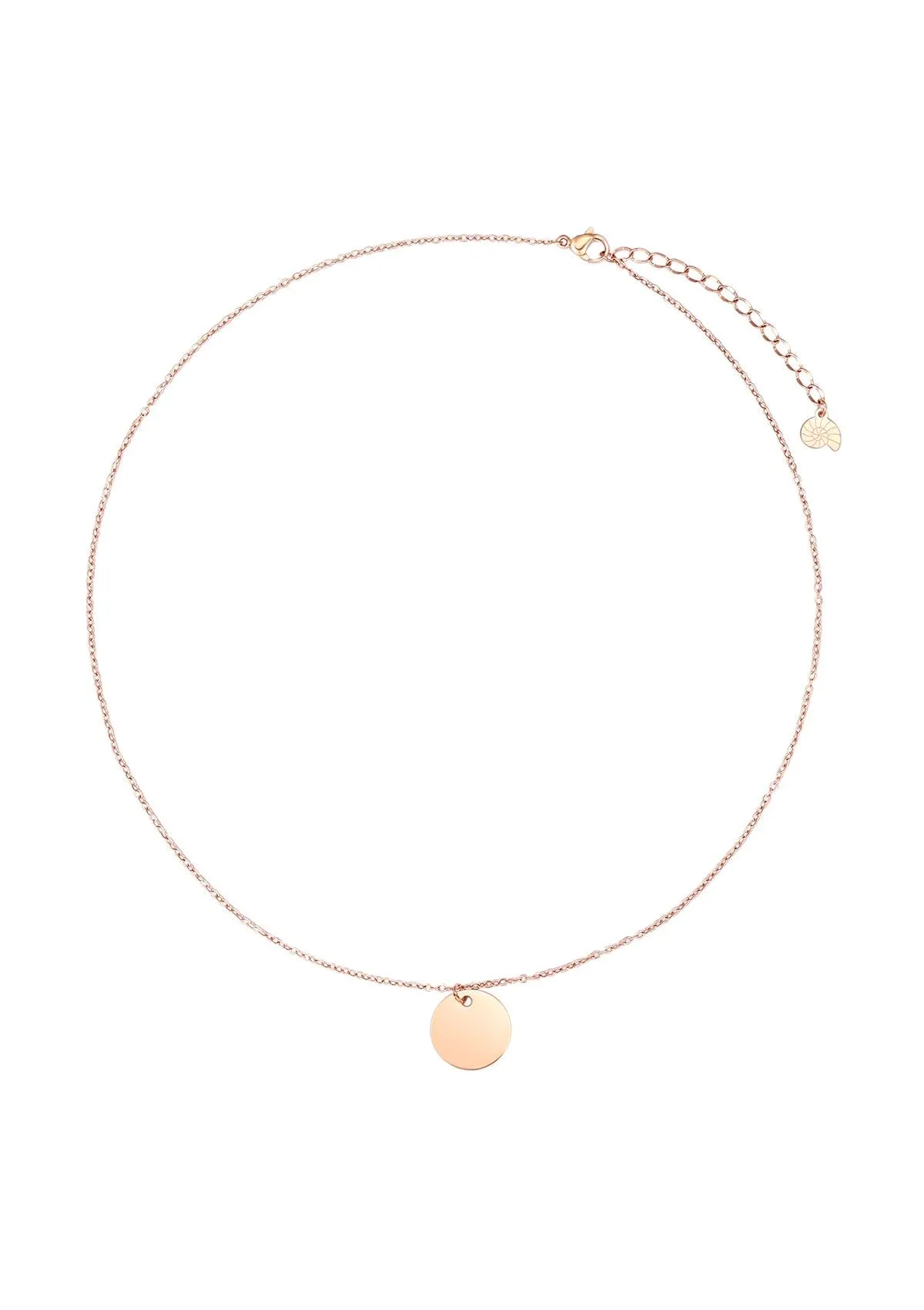 Circle Necklace Rose Gold