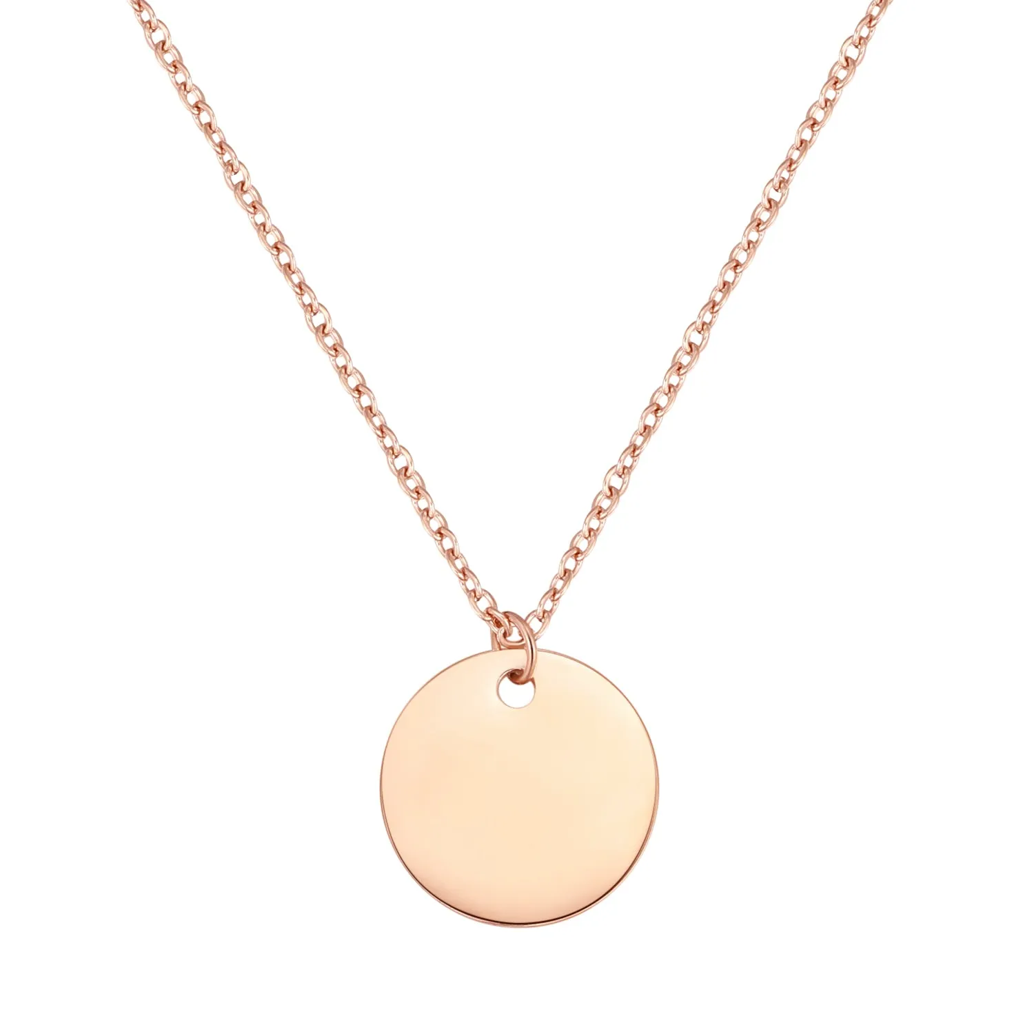 Circle Necklace Rose Gold