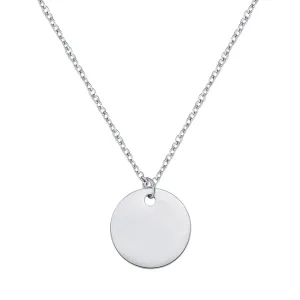 Circle Necklace Silver