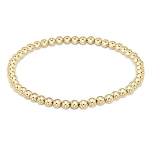 classic gold 4mm bead bracelet