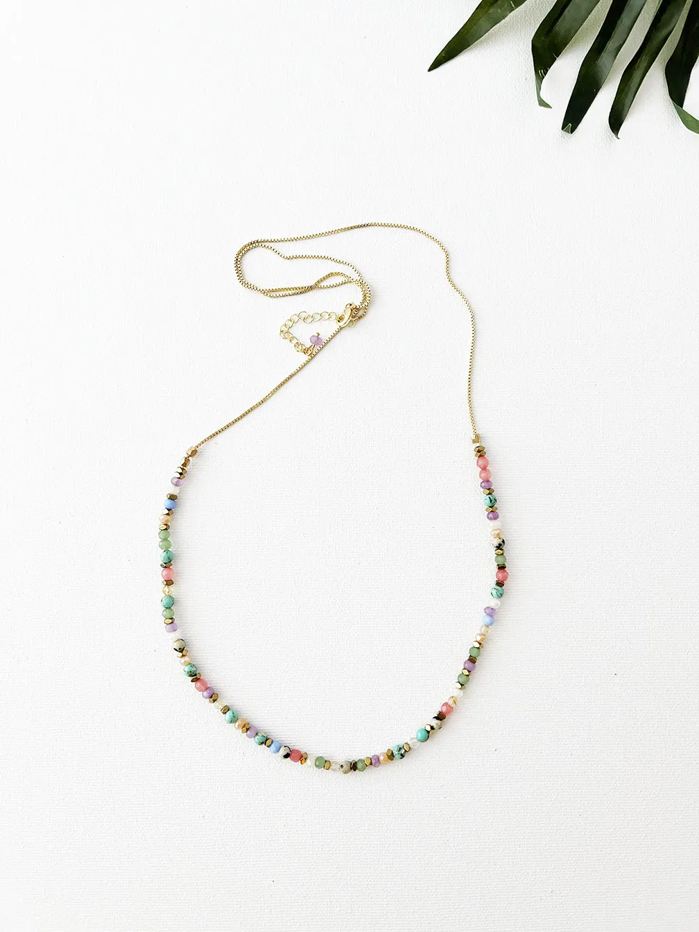 confetti necklace - pastel mix