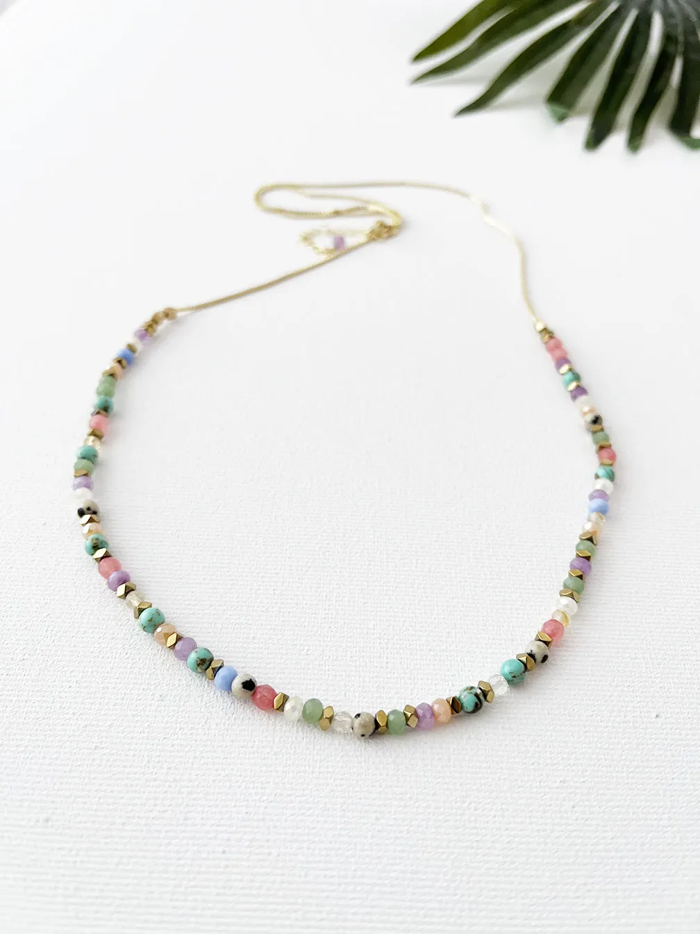 confetti necklace - pastel mix