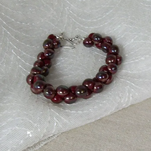 Czech Crystal Teardrop Marron Bracelet