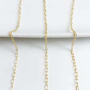 Delicate Drawn Cable Chain (Sterling Silver or Gold Filled)