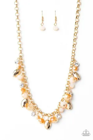 Downstage Dazzle Gold Necklace - Paparazzi Accessories