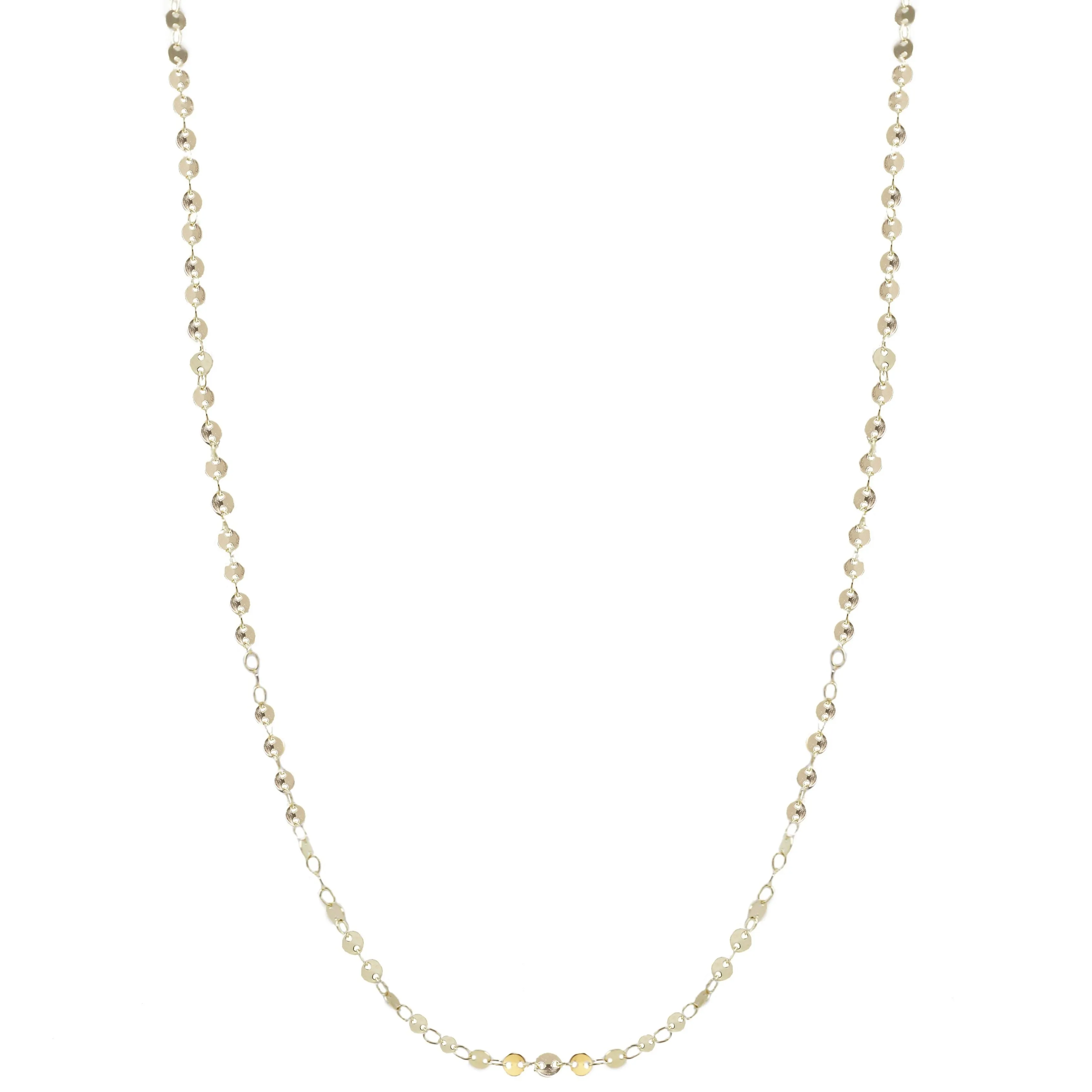 Eleonora Disk Delicate Long Necklace