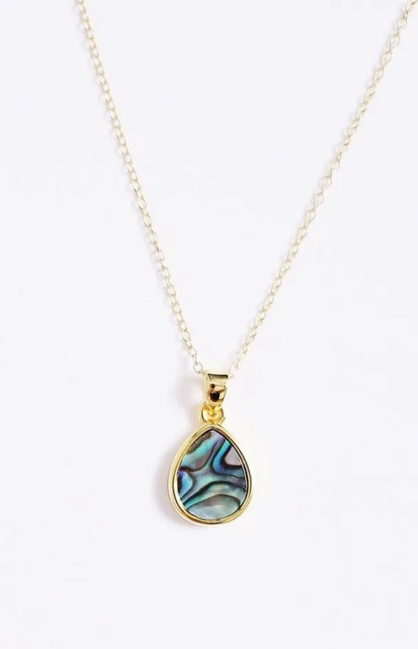 Emma Teardrop Pendant in Gold