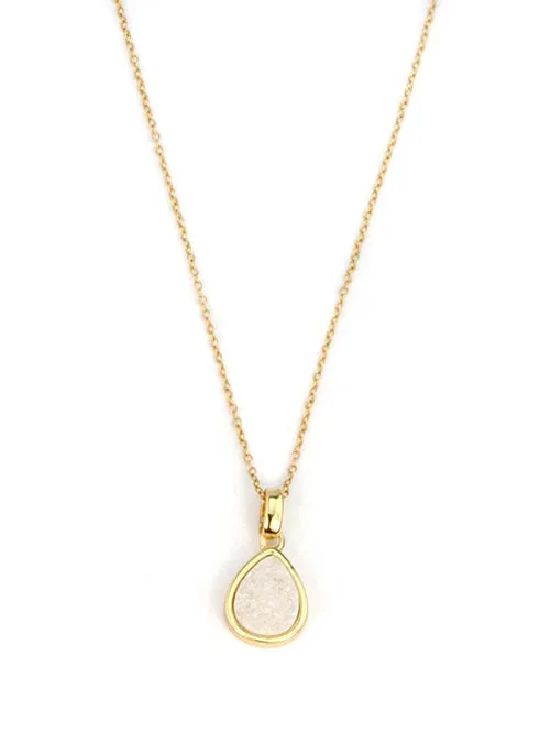 Emma Teardrop Pendant in Gold