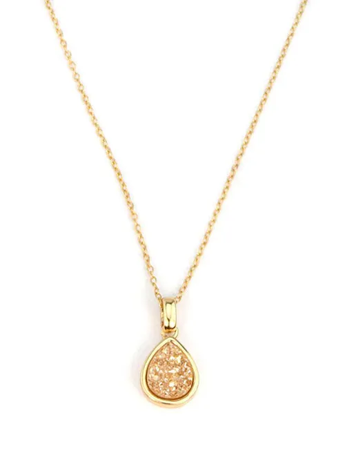 Emma Teardrop Pendant in Gold