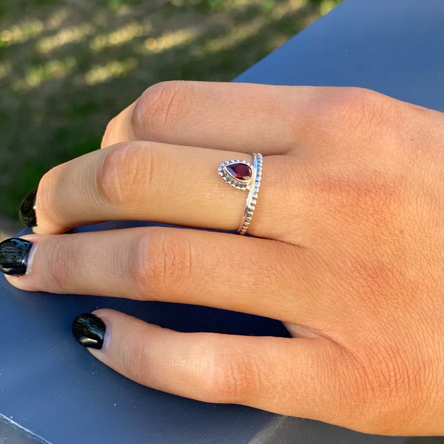 Garnet Ring - Pixie