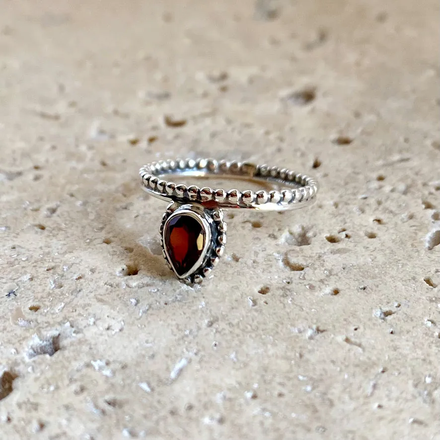 Garnet Ring - Pixie