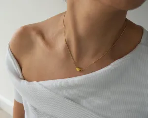 Gold Bold Drop Necklace