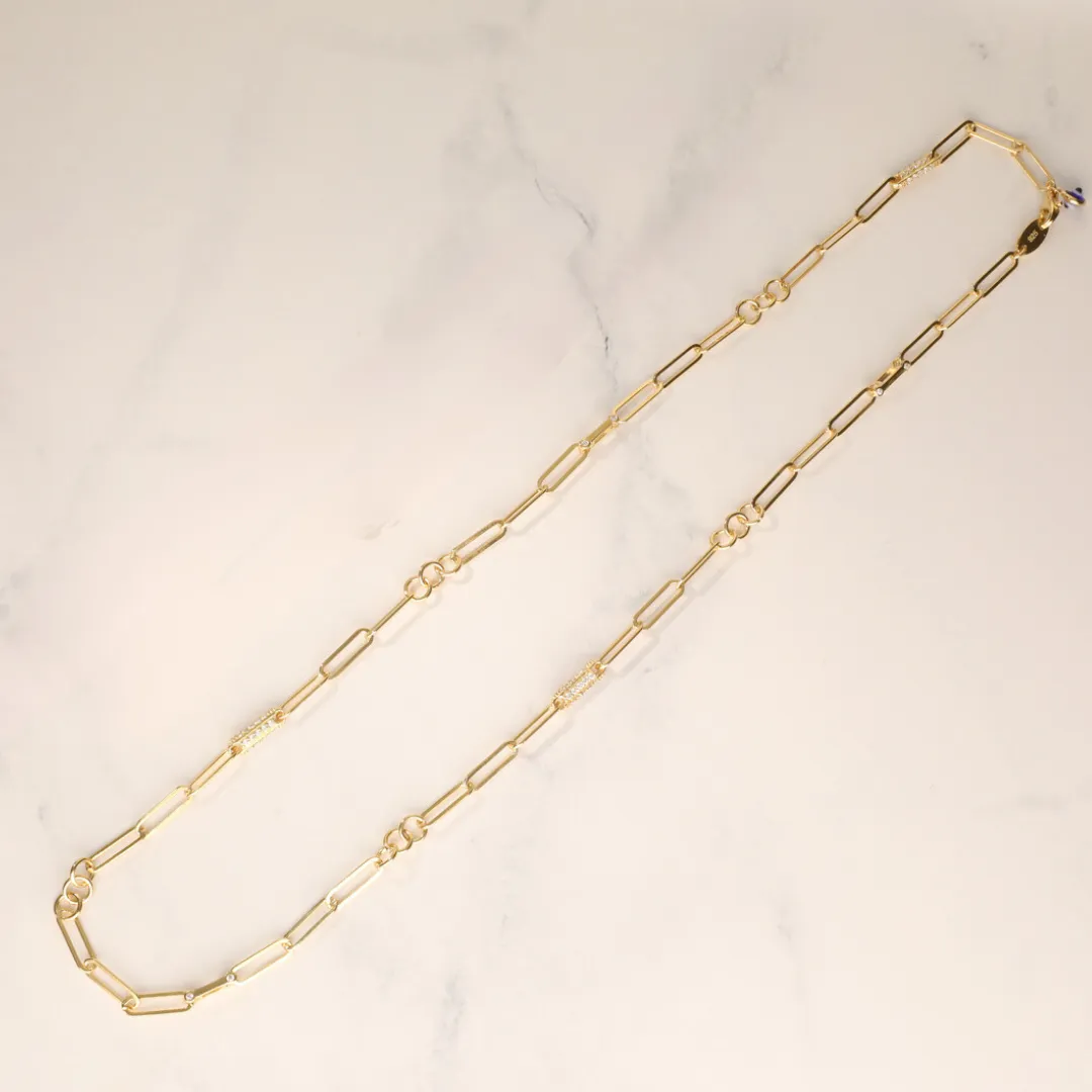 Gold-Filled Mixed Bold Chain Necklace