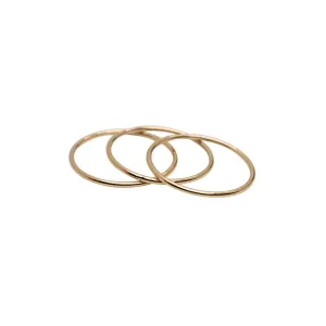 Gold Filled Stackable Ring Set of 3