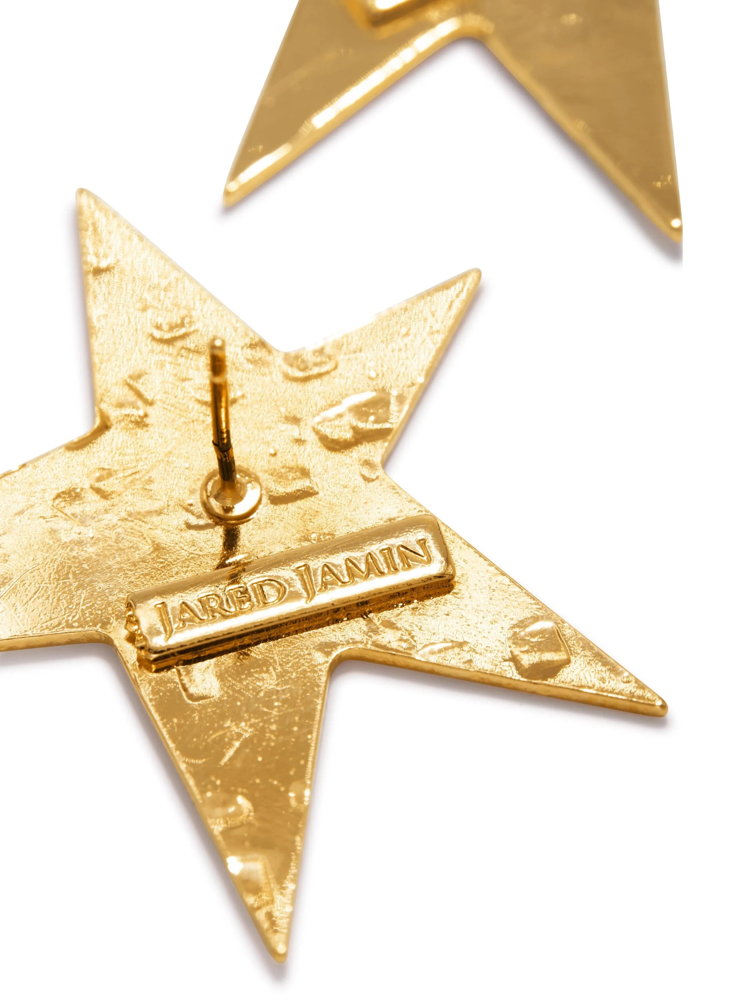 Gold Shooting Star Stud Post Earrings