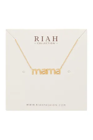 Hdnen512 - Mama Pendant Necklace