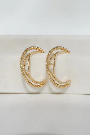 Ivy Gold Double Hoop Earrings