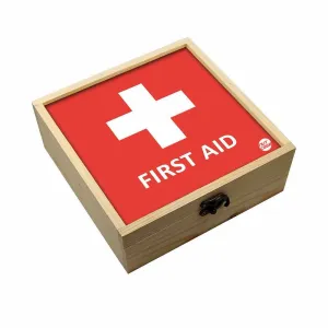 Jewellery Box Makepup Organizer -  First Aid Red