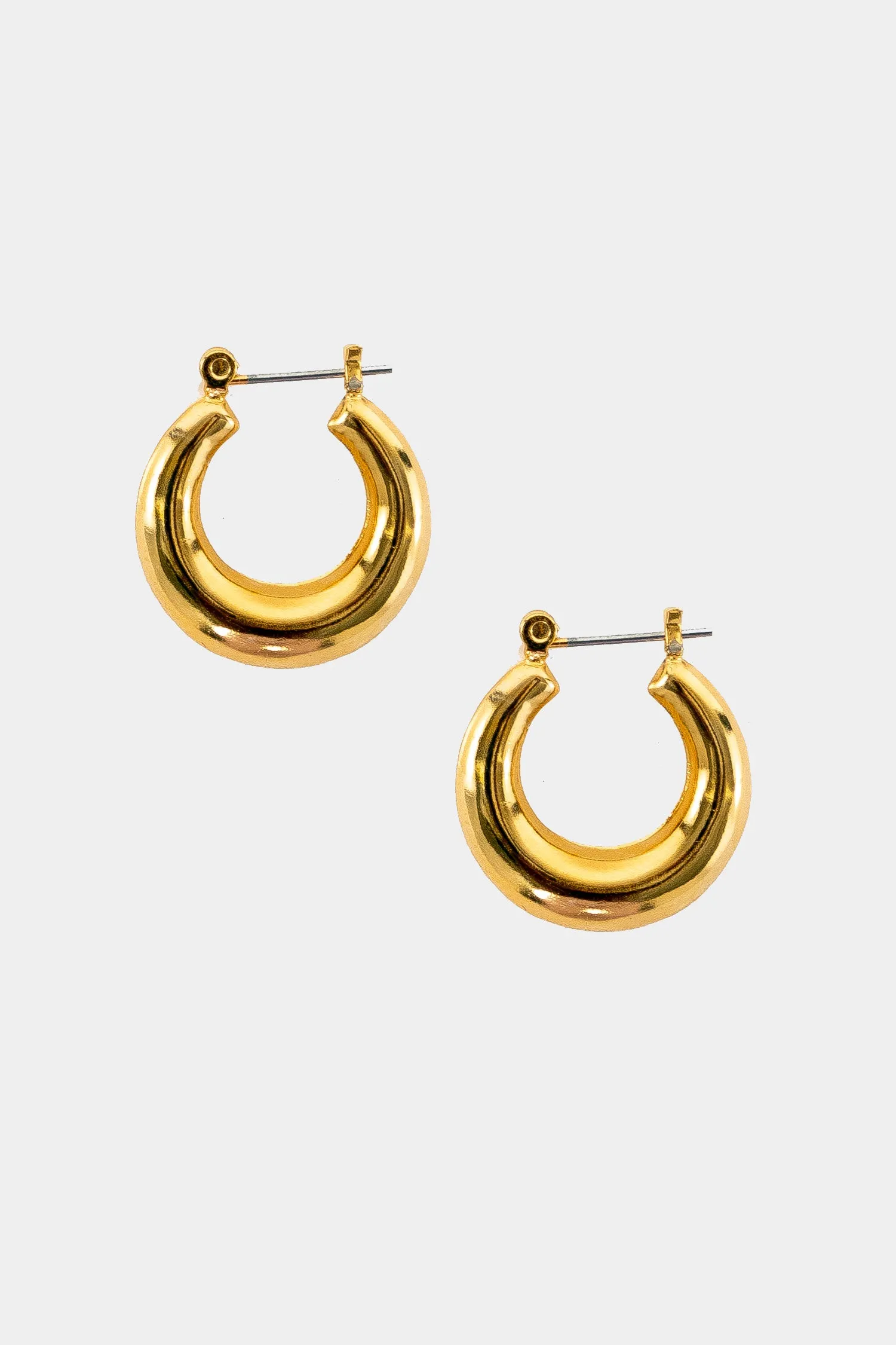 JWLHING - Mini Round Hingeback Earrings