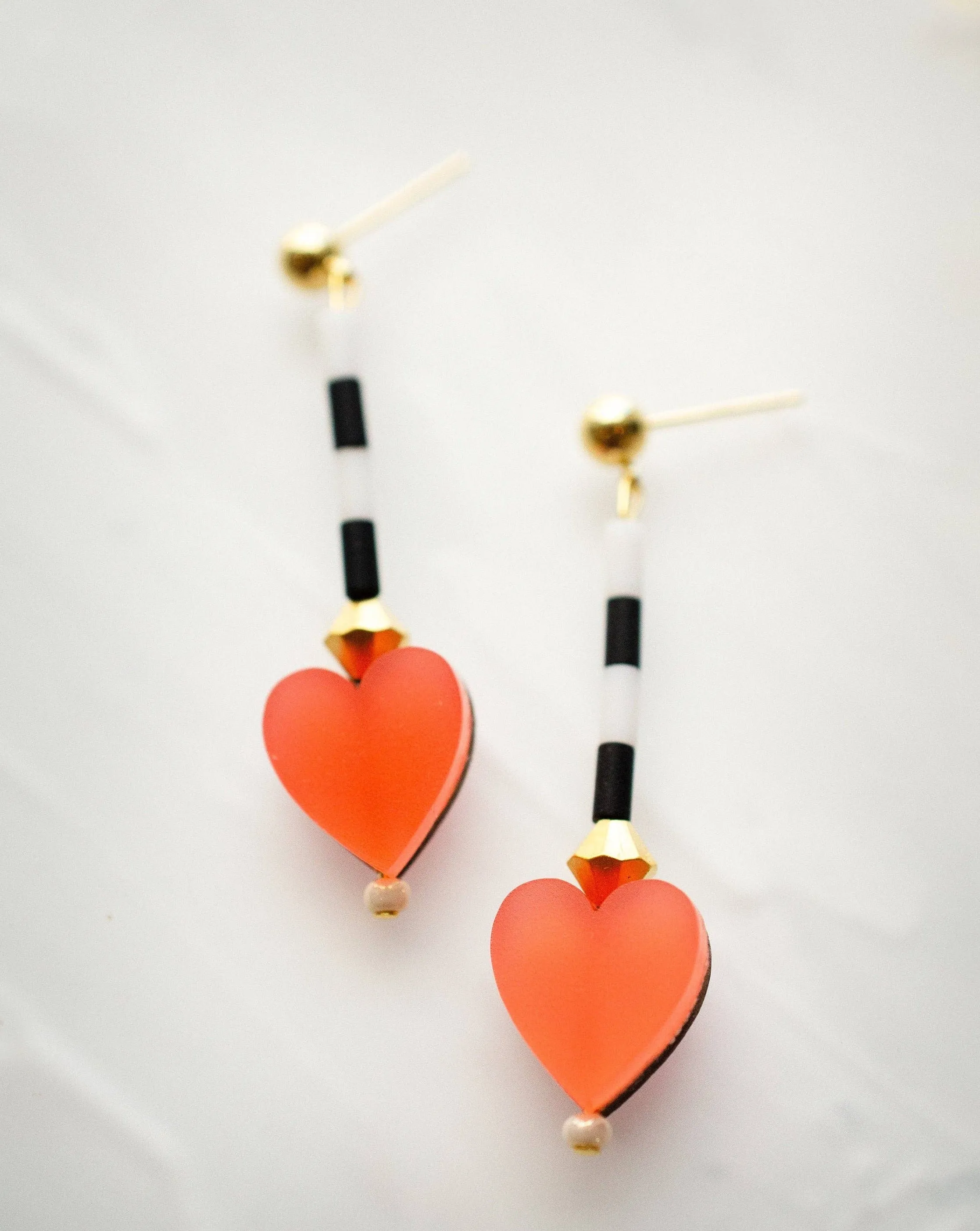 King of Hearts Charm Earrings