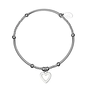 Love Noodle Sterling Silver Stacking Bracelet