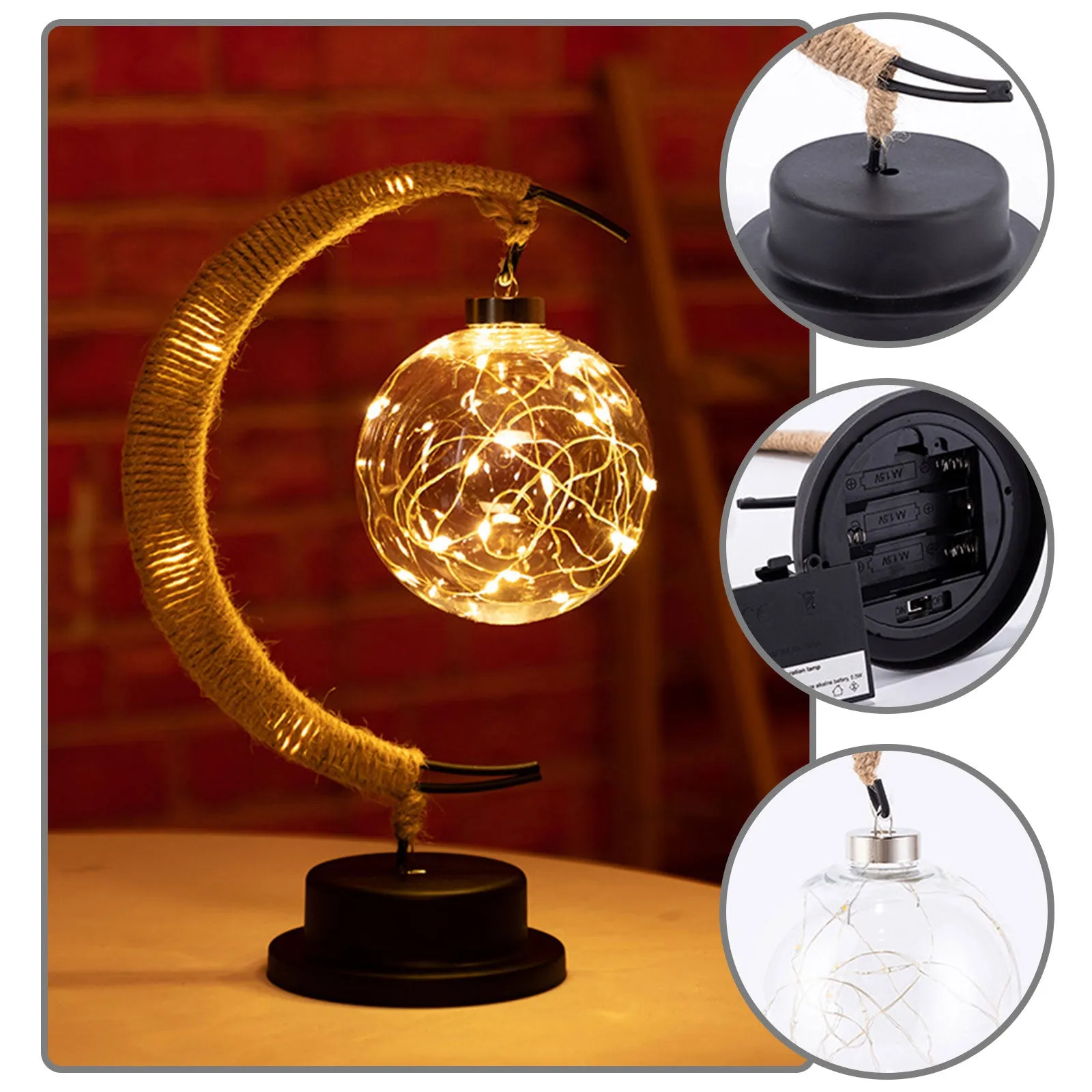 Moon Sepak Takraw Lamp,Night Light Lantern