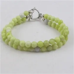 New Jade Double Strand Gemstone Bracelet