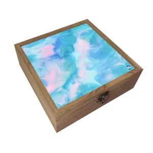 Nutcase Jewellery Organisers Storage Box - Unique Gifts -Arctic Blue Space Watercolor