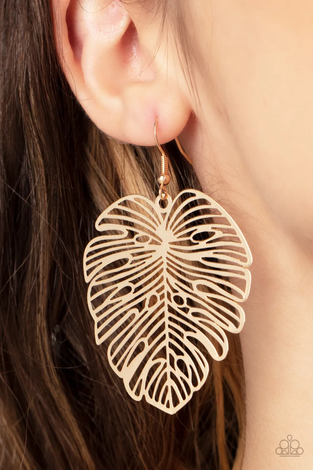 Palm Palmistry - Gold Paparazzi Earrings