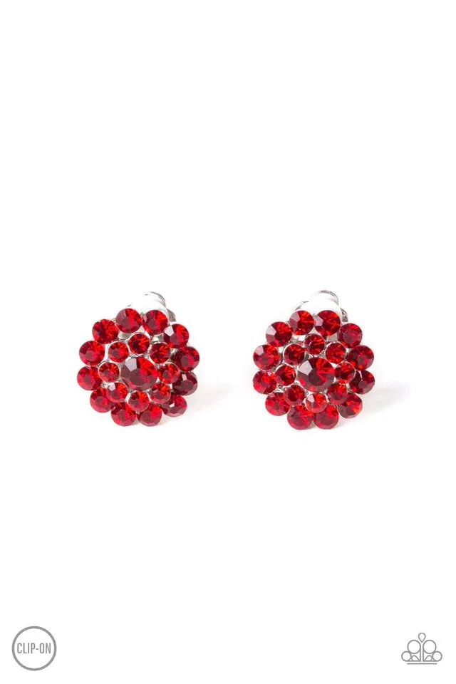 Paparazzi Earring ~ Glammed Out - Red