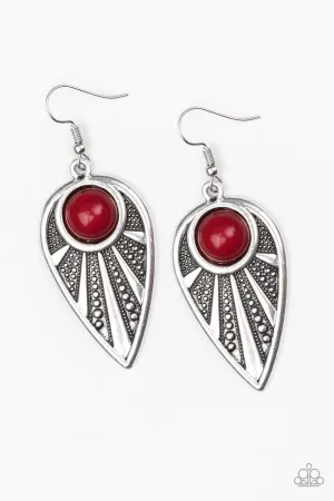 Paparazzi Earring ~ Take A WALKABOUT - Red