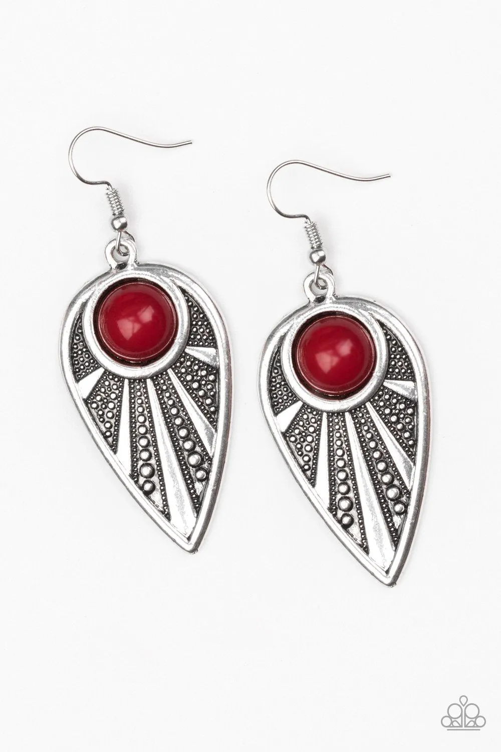 Paparazzi Earring ~ Take A WALKABOUT - Red