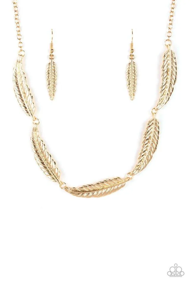 Paparazzi Necklace ~ Light Flight - Gold