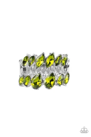 Paparazzi Ring ~ Timeless Tiers - Green