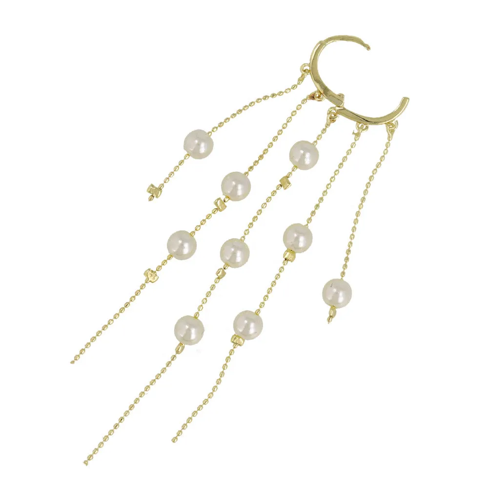 Pearlized Chandelier Earrings