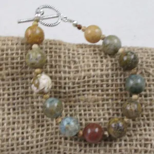 Picture Jasper Gemstone Bracelet