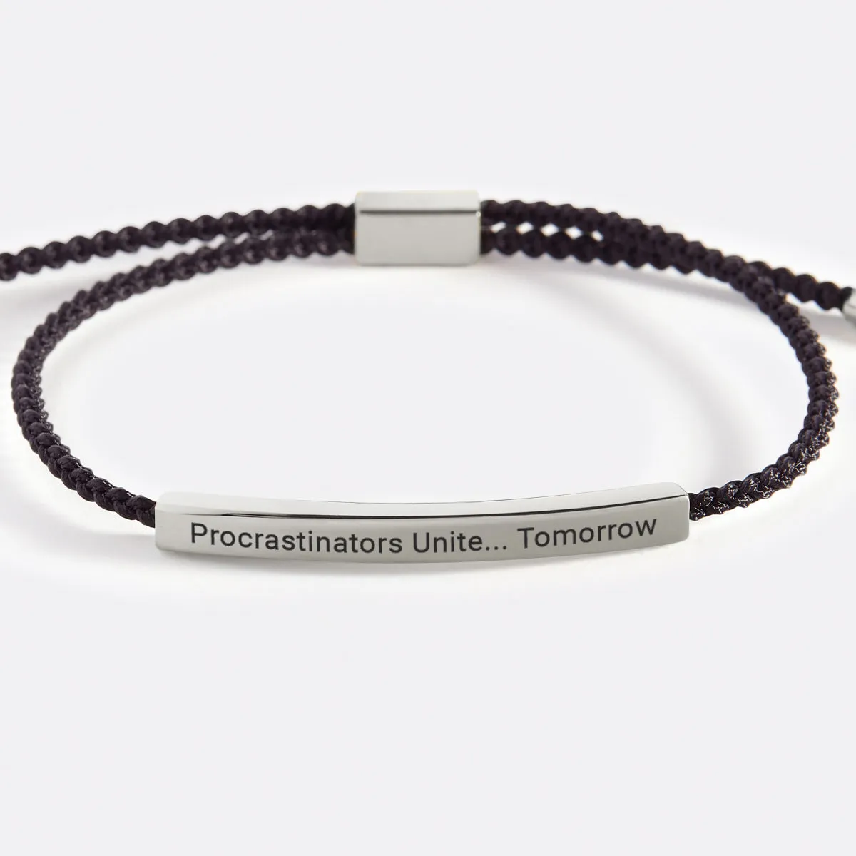 Procrastinators Unite... Tomorrow Inspire Bracelet