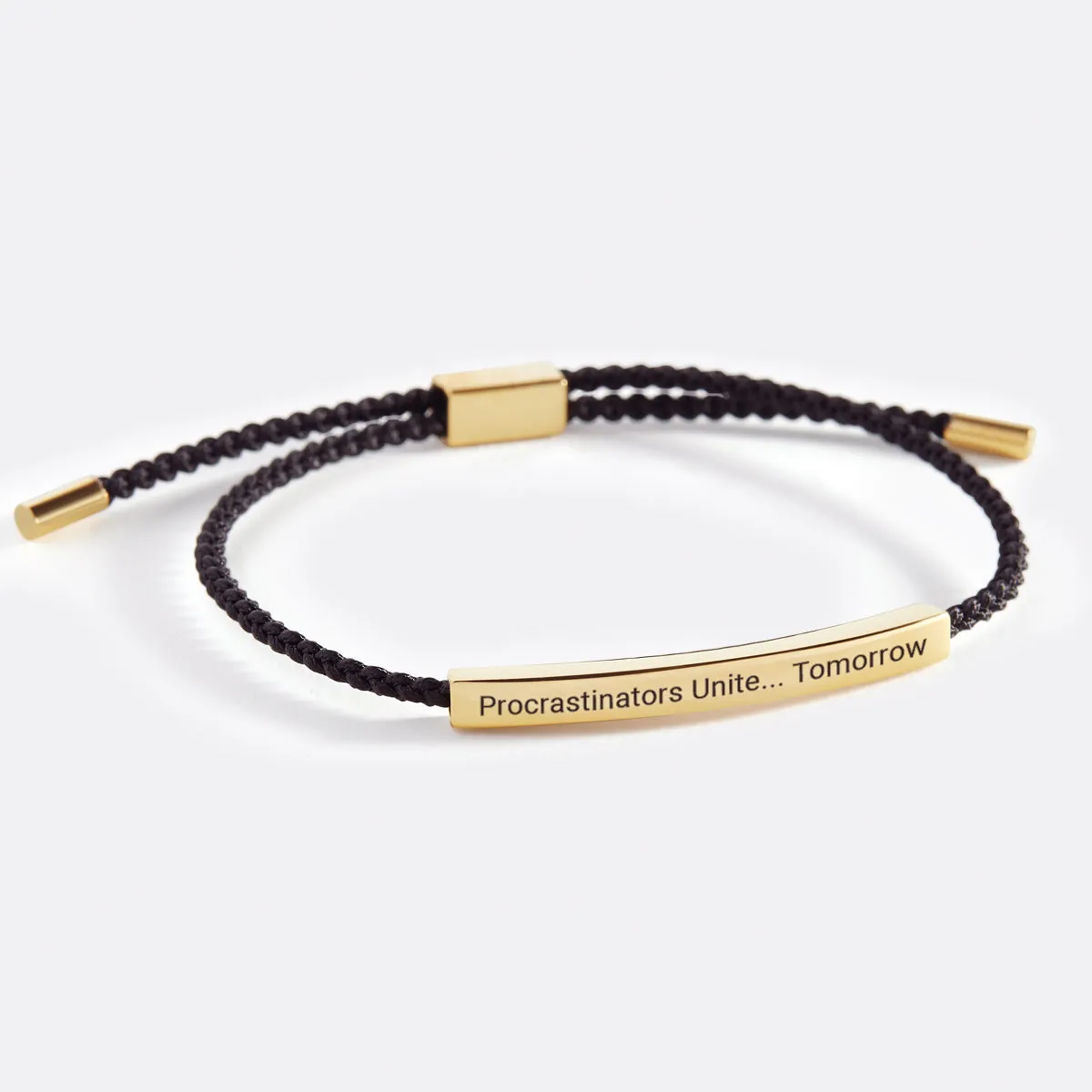 Procrastinators Unite... Tomorrow Inspire Bracelet