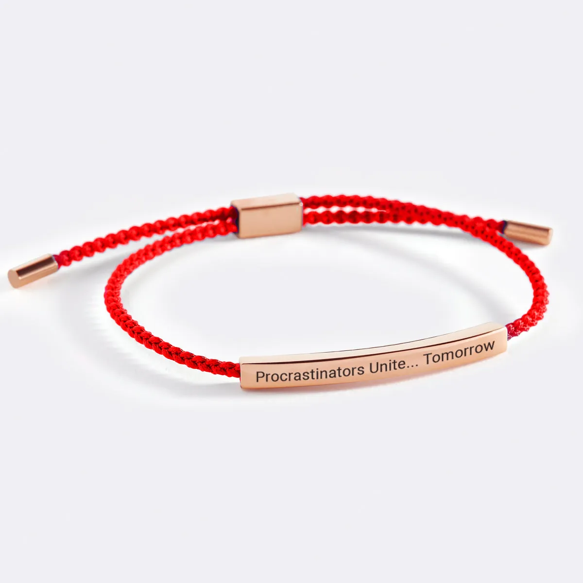 Procrastinators Unite... Tomorrow Inspire Bracelet